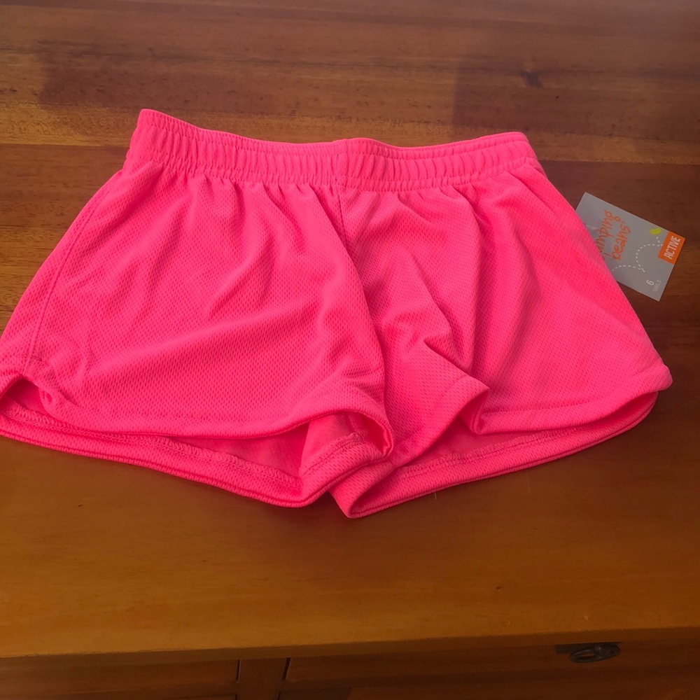Jumping Beans Girls Active Mesh Shorts Pink | NWT